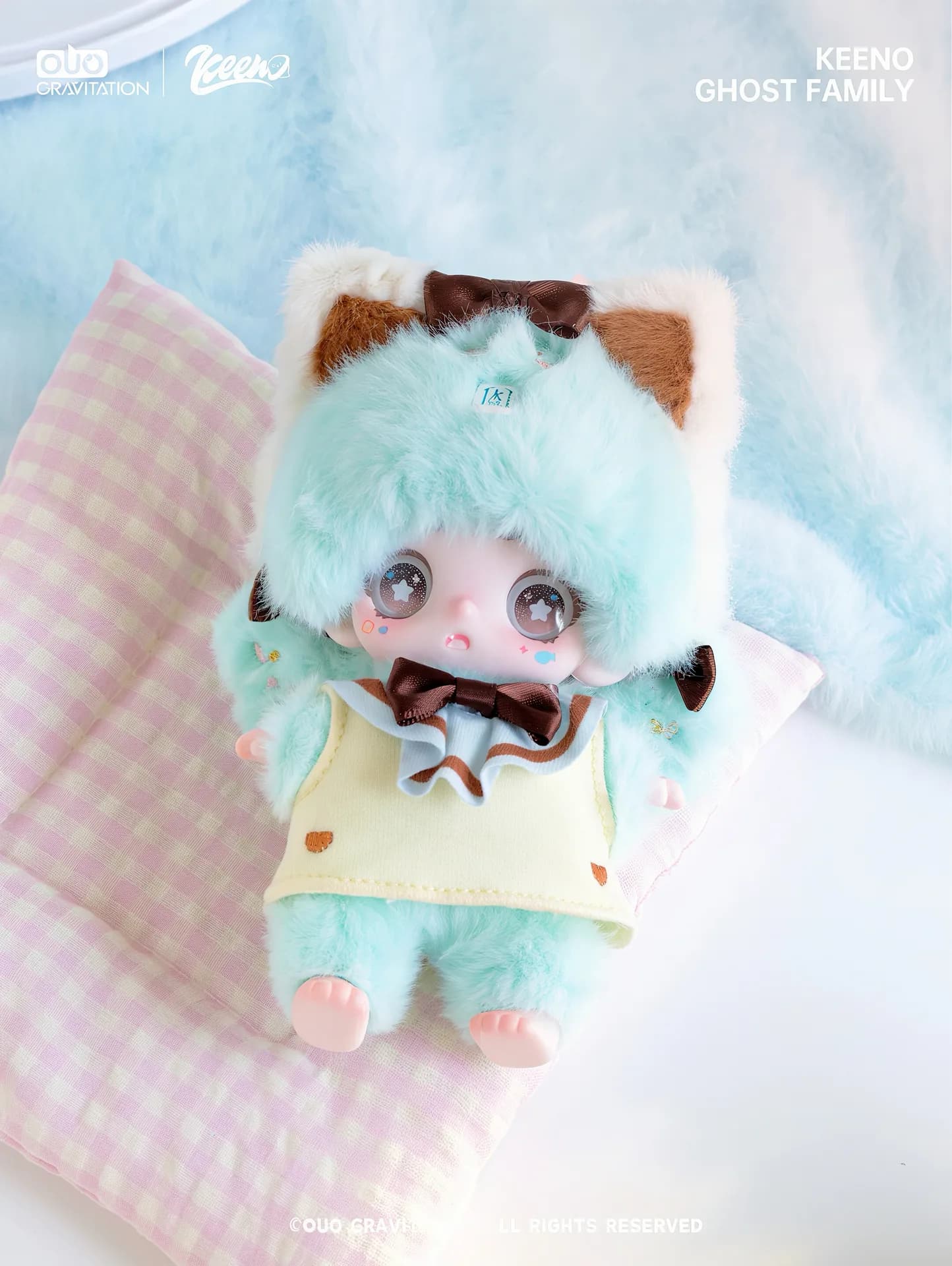 Keeno Fuzzy Cute Ghost Series blind box series, view 2