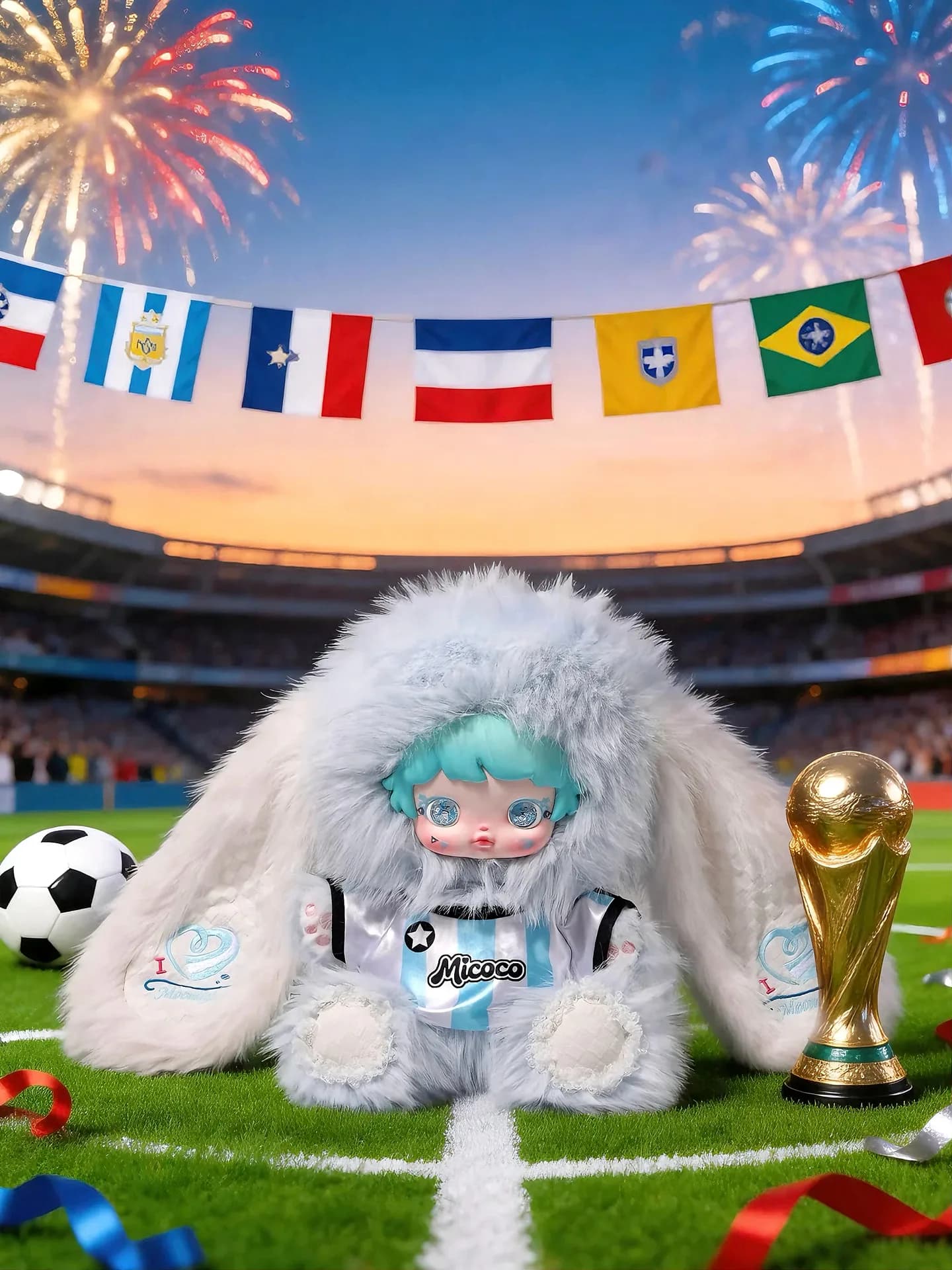 Micoco Football Babe 600% blind box series, view 2