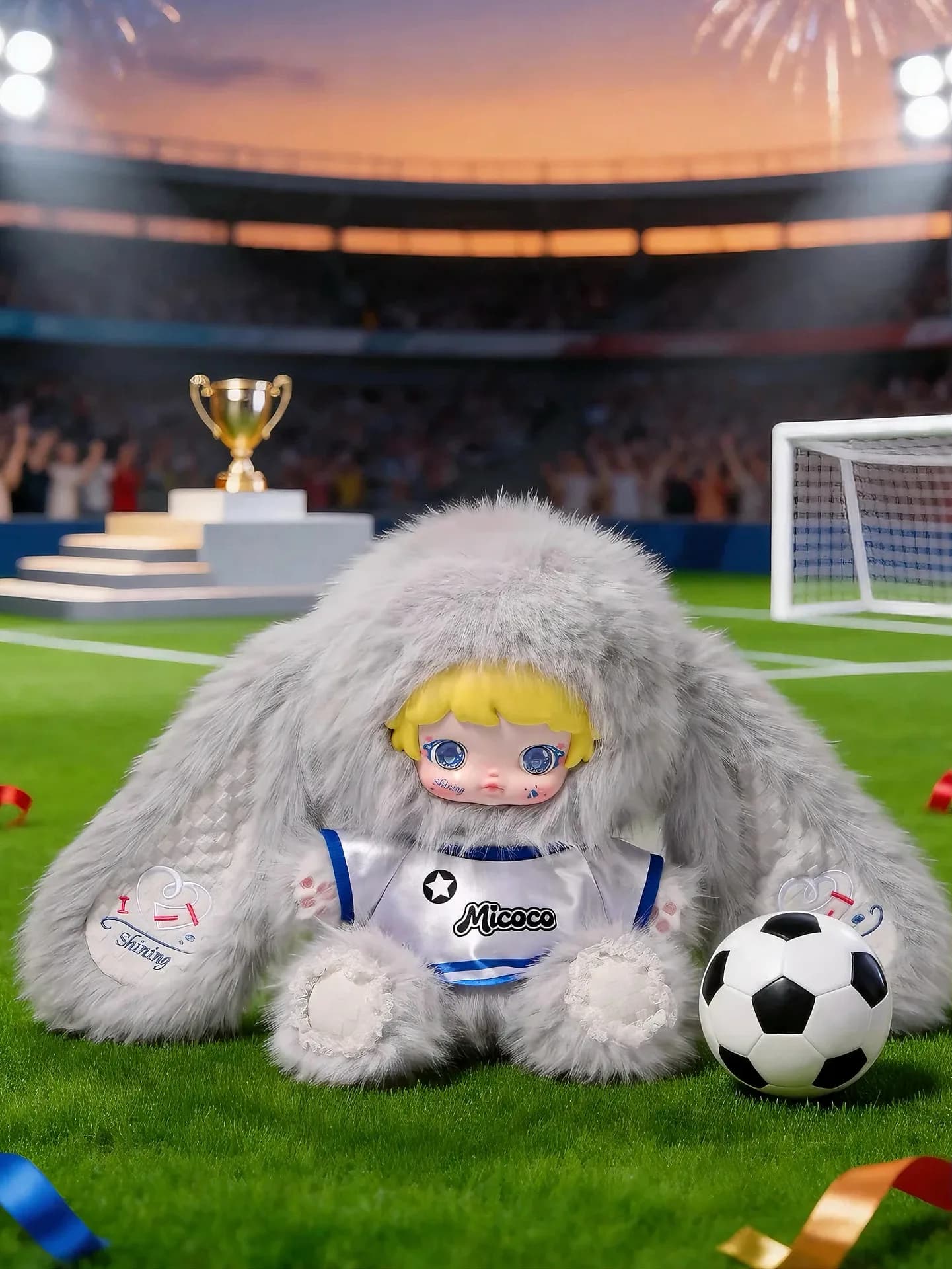 Micoco Football Babe 600% blind box series, view 3