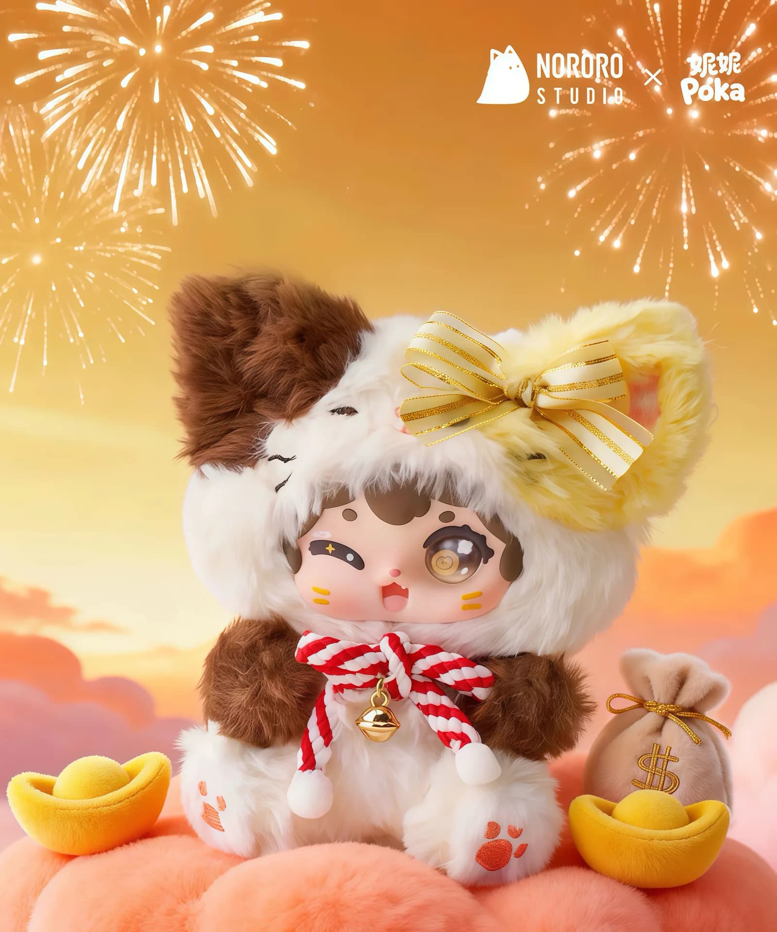 Lucky Deer Nai and Poka Fluffy Collection blind box series, view 4