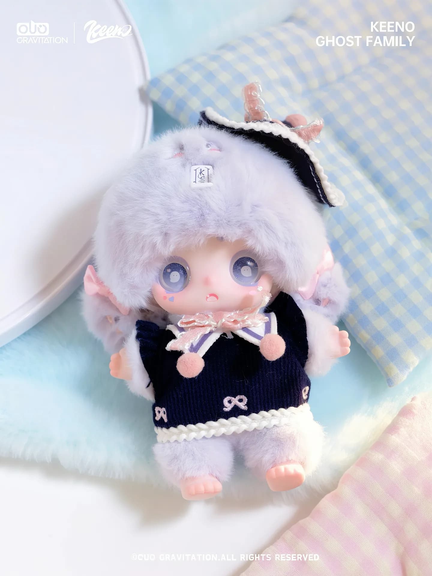 Keeno Fuzzy Cute Ghost Series blind box series, view 6